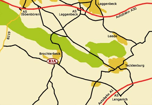 Anfahrtsplan nach Tecklenburg OT Brochterbeck